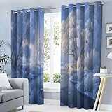 Fácil Cuidado Y Mantenimiento: El Set De 2 Paneles De Cortinas Opacas Estampadas Es Lavable A Mano O A Máquina En Ciclo Suave. Se Recomienda Planchar A Temperatura Baja Y No Usar Blanqueador Ni Secadora. Si Aparecen Arrugas, Cuélgalas Un Rato O Plánchalas Suavemente; Las Arrugas Desaparecerán Gradualmente