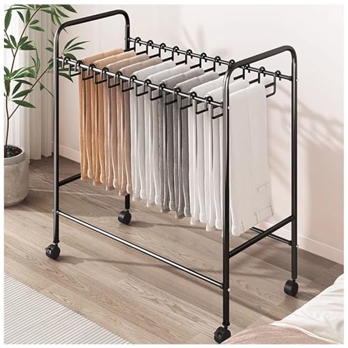 ZHONGXIN.HUIYIN Carrello portapantaloni portapantaloni da Terra, Sistema di stoccaggio portapantaloni Appendiabiti, Organizer per Guardaroba portapantaloni/Sciarpa/Asciugamano