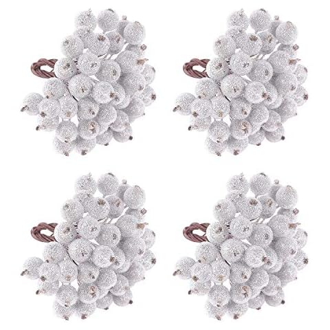TUPARKA 160pcs Silver Frosted Christmas Decorations Cover