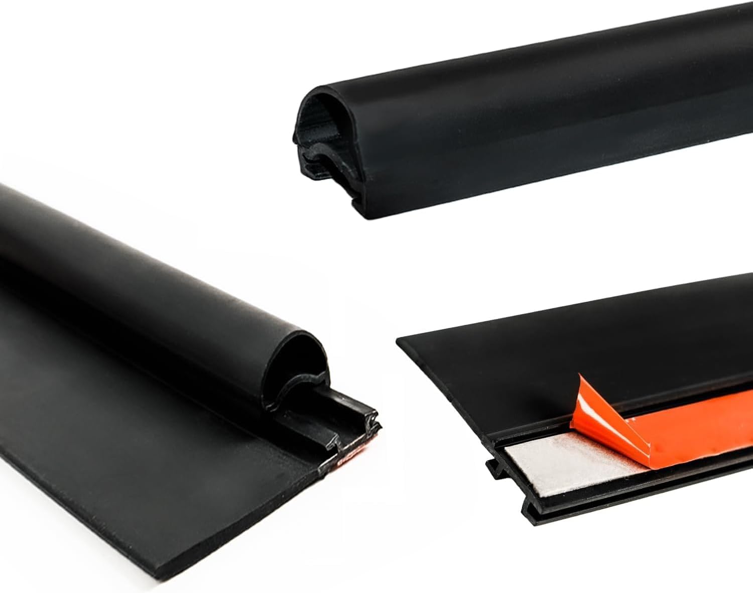 RV Slide Out Seal Wiper Black Rubber 018-341 1/2" x 2.75" x 35' Replacement Weather Stripping for RV Camper Slideout System（ EK Seal Base w/Red Tape ）