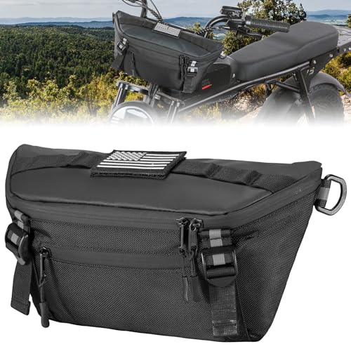 KEMIMOTO Motorcycle Handlebar Bag, Universal Motorcycle Fork Bag Waterproof...
