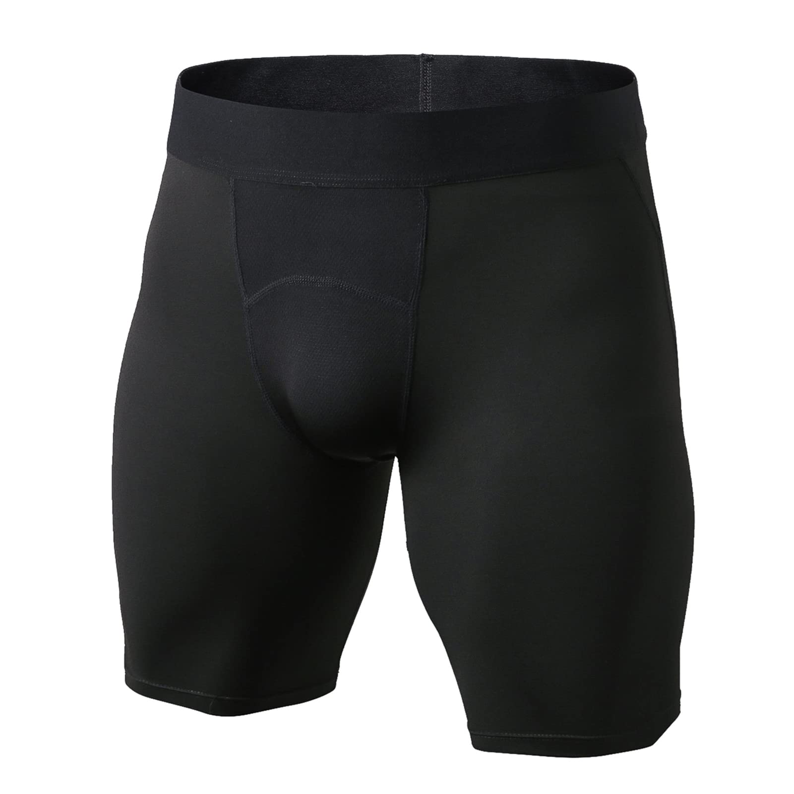 Sunxia Men's Black Compression Shorts Running Tights Tight Dry And Breathable Mesh Splicing Sports Undershorts Base Layer Shorts Xxl