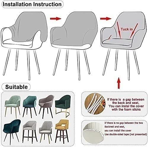 Smilsiny Coprisedia con Schienale,1/2/4 Pezzi