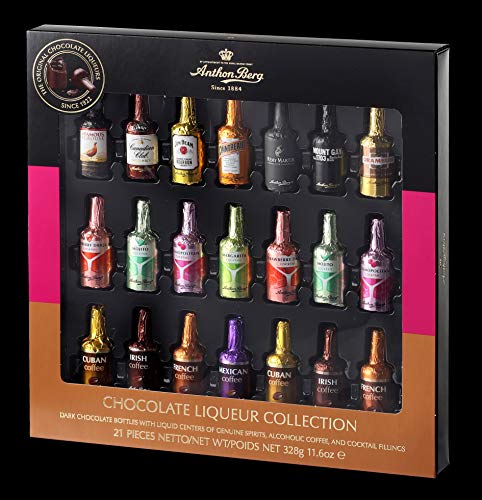 Anthon Berg - Chocolade Likeuren - Assortiment met Beroemde Likeuren, Cocktails en Koffie - 21 flesjes 328g - Met een heerlijke vloeibare vulling - Image 3