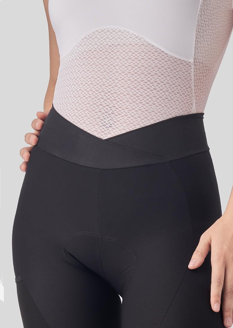 NUCKILY Fahrradhose für Damen, 3D-Polsterung, Radhose mit Taschen, professionelle Fahrradhose, Fahrradhose
