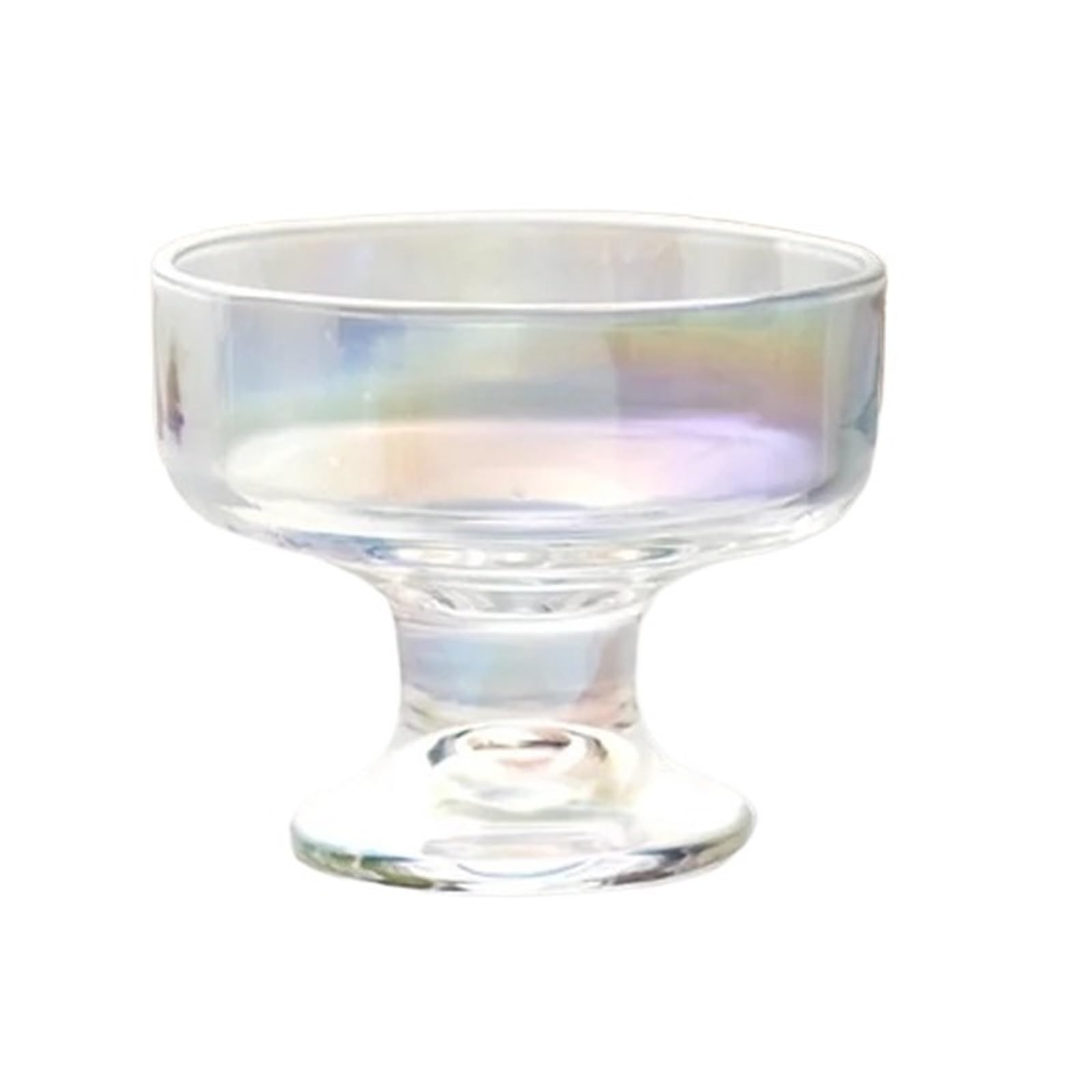 Coppe Gelato 2 pz 280 ml Bicchieri di Vetro for Gelato Spessa Trasparente Tazza Alta Ciotole da Dessert for Dessert Frappè Insalate Frutta Gelato Snack per Dessert(Colorful)