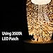Mintso Wood LED Light Dispaly Base for Laser Crystal Glass Art,4 Inch,Warm Light (B)