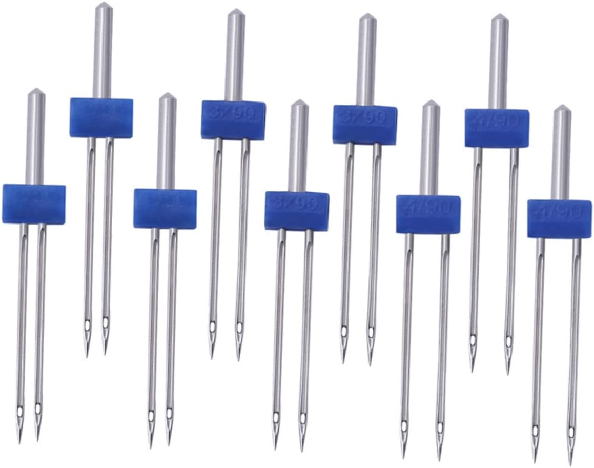 SEWACC 1bag Needles Sewing Machine Kit Double Needles for Household Machines Suitable for Knits and Stretch Fabrics and Easy to Use