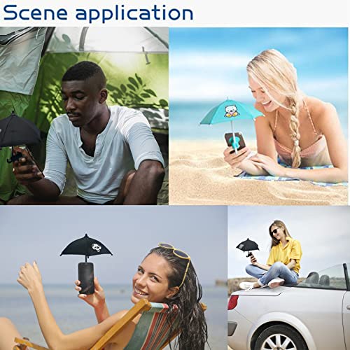 VIVOUNITY Phone Umbrella Suction Cup Stand - Universal Adjustable Piggy Phone Stand Sun Visor, Sun Shade Cover, Sun Shield with Suction Cup Mount Phone Holder - Thumbnail 4