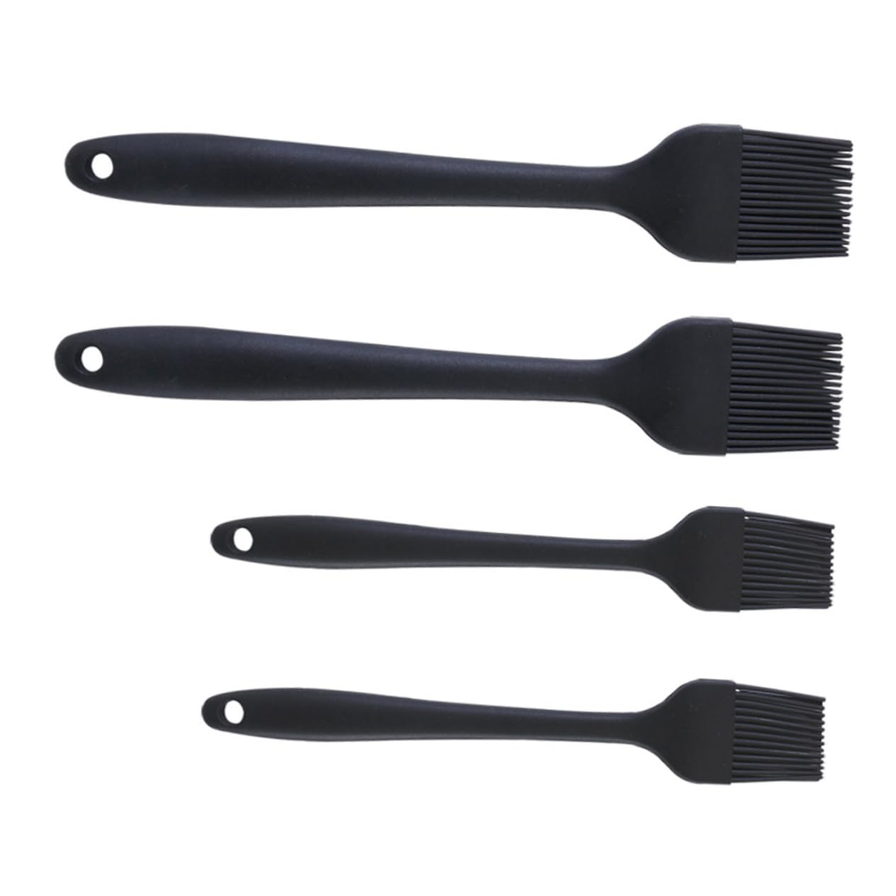 OFFSCH 4pcs Silicone Bbq Basting Brush Food Grade Kitchen Oil Brush for Cooking Baking and Barbecuing Includes with Handles