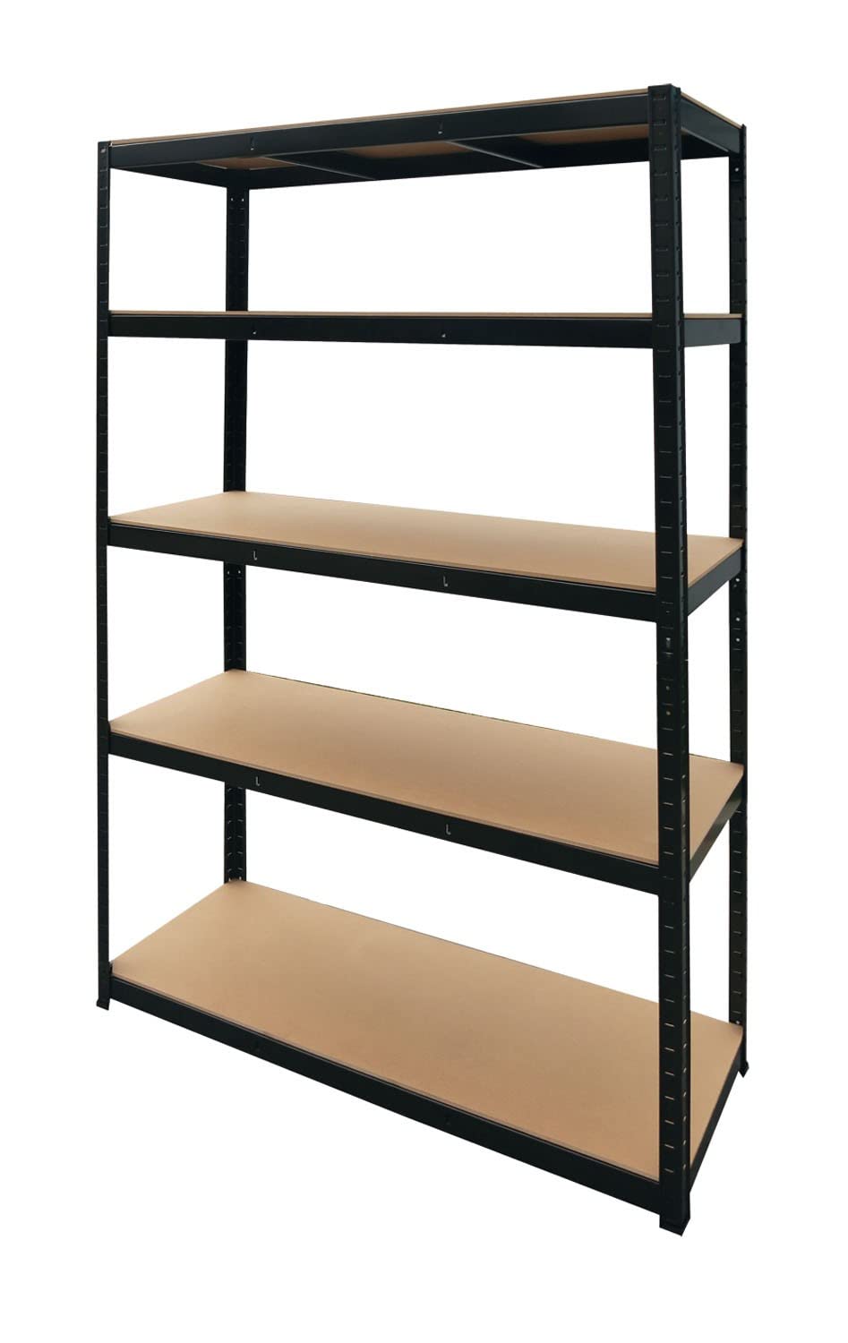 SCAFFALE IN ACCIAIO VERNICIATO 5 PIANI 120X45XH180 BRIXO BLACK 300