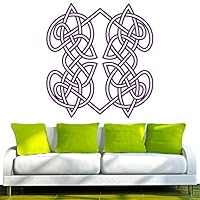 INDIGOS UG Adesivo Murale Tribe Nero 80x27 Cm - Decorazione Parete Per Soggiorno, Cameretta, Ufficio