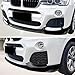 XPHAZZ Front Lip Compatible with BMW (2015-2017) X3 F25 LCI (2015-2018) X4 F26 M-Sport Model ABS Gloss Black Bumper Air Splitter