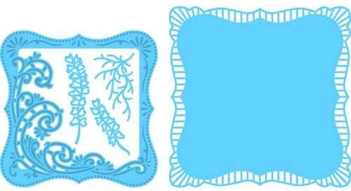 Marianne Design Creatables Anja's Frilly Square Die, Blue