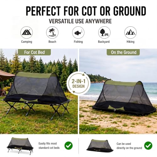 Pop up mosquitero para camping 2 personas 2 unidades miniatura 4