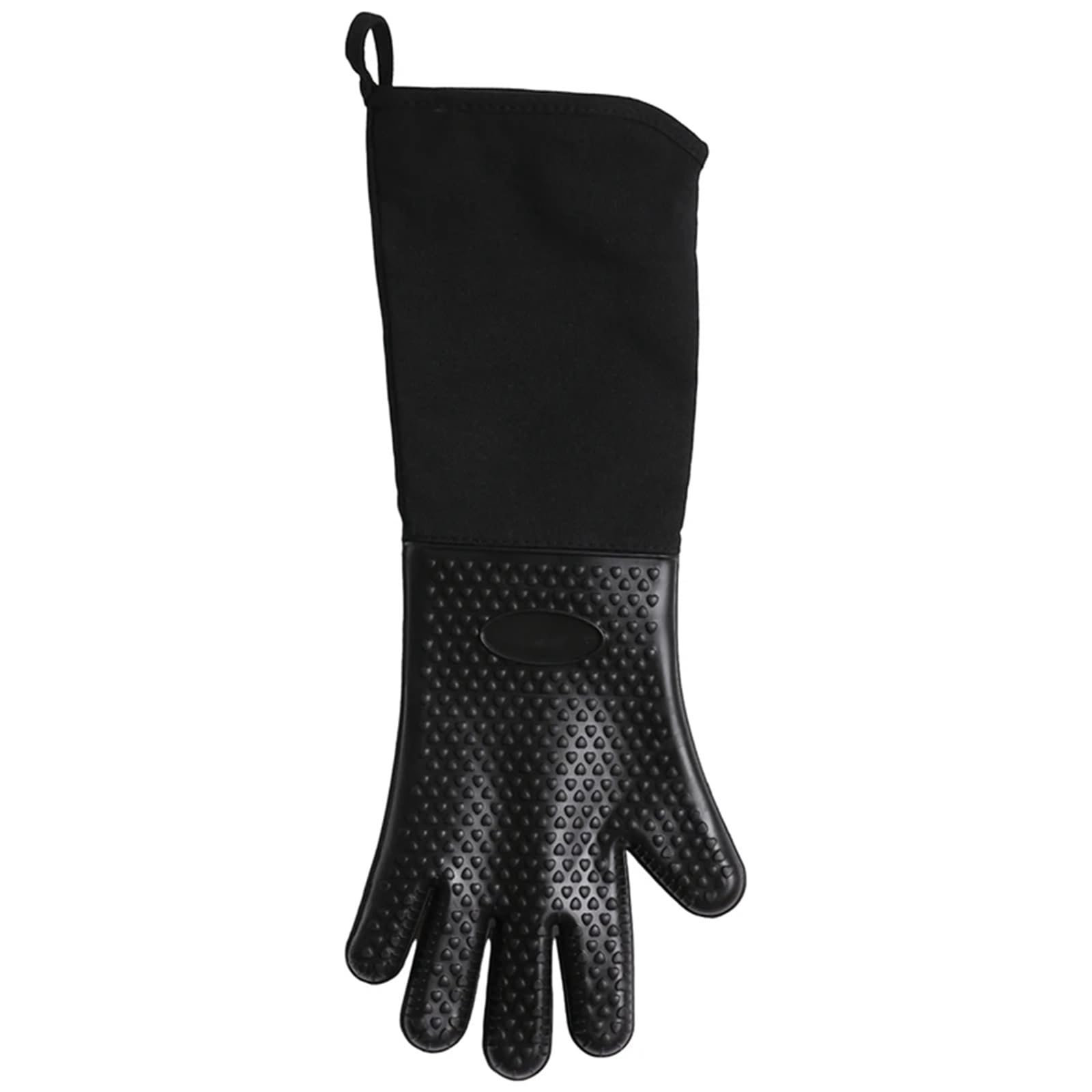 MRKU Guantes de Cocina extralargos de Silicona Profesional, Resistentes al Calor, con Forro Interior de algodón.