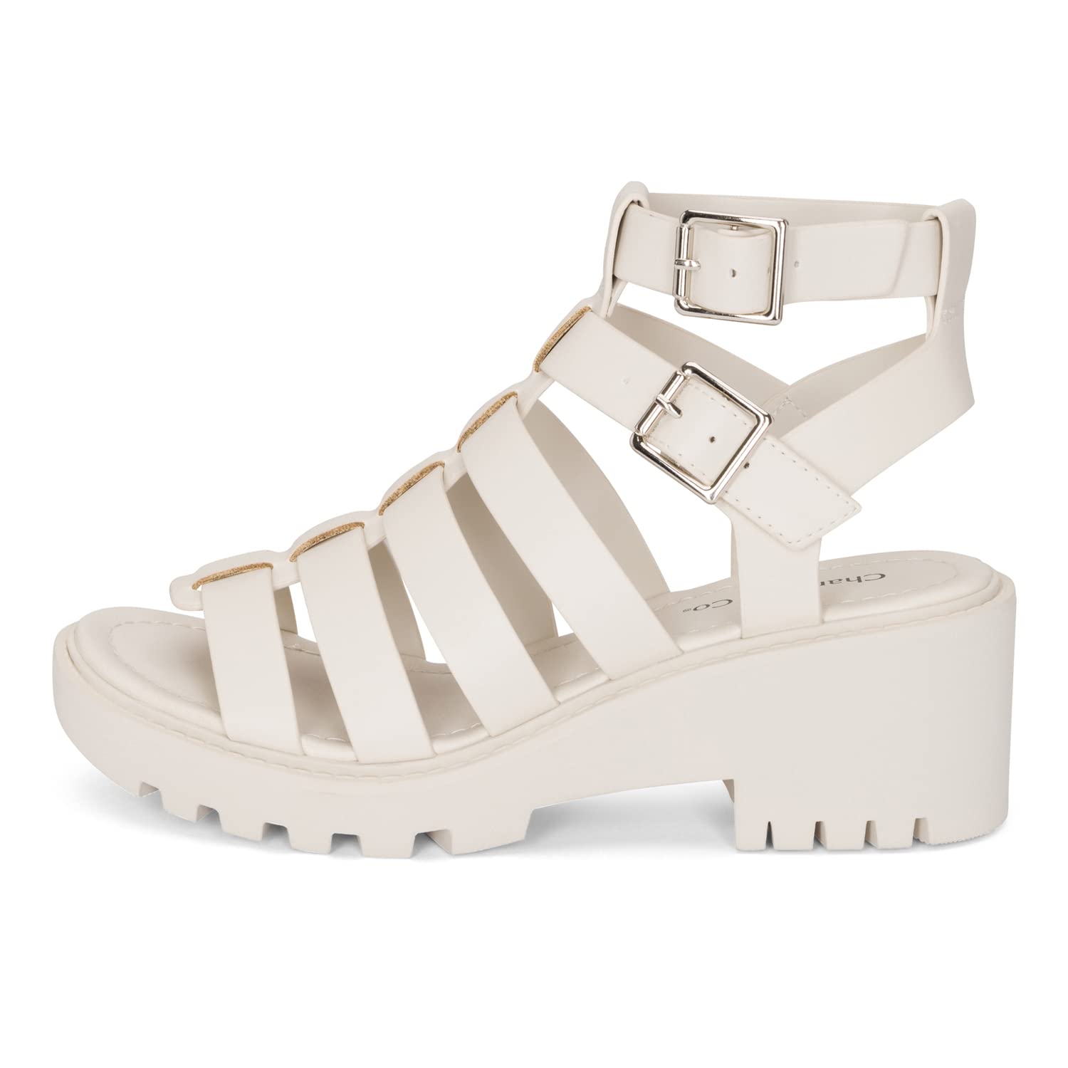 Chariot & Co Fib Women's Platform Sandals – Chunky Heel Gladiator Sandals with Buckles – Summer Style with 2” Heel