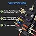 WUPP 12 Volt Fuse Block, Waterproof 6 Way Fuse Box with 6 Ground Negative Busbar for Automotive[100 Amp Max] [ATC/ATO Fuses] [LED Indicator] [2 Spare Fuse Slots] for Car Boat Marine RV DC 12-24V
