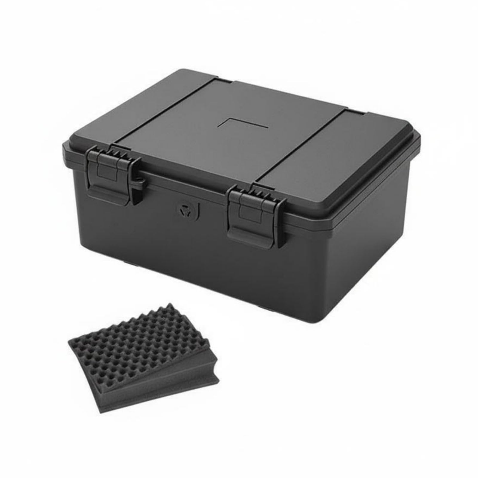 Maletín Profesional Caja Herramientas, JSJM1409H Negro con Esponja, Dimensiones Internas 140 90 69 Mm, Dimensiones Externas 158 122 77 Mm