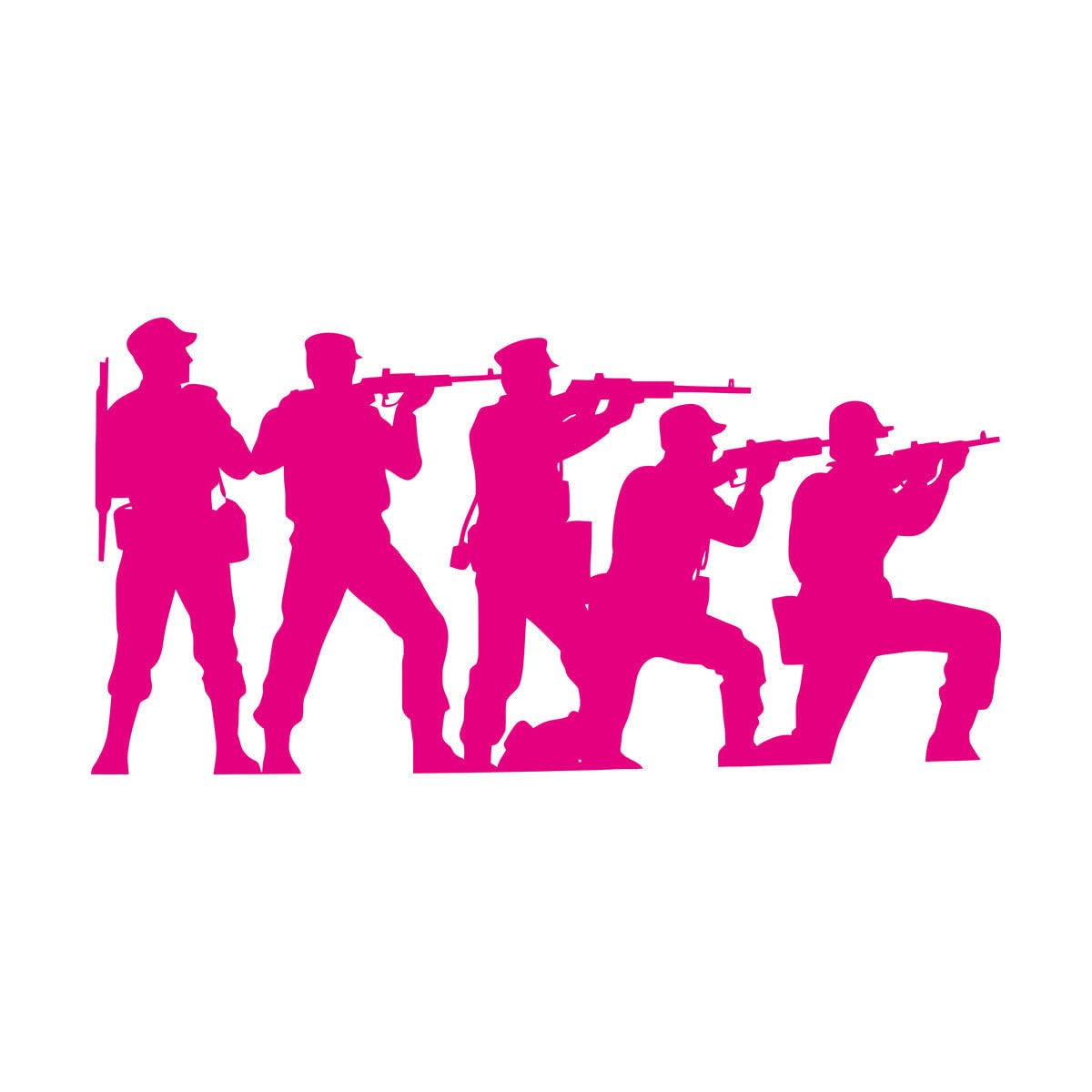Strike a Pose Versatile Fighter Silhouette Set Ideal Wall Decals Paster Paper 34x67.7cm Easy Installation Rosered