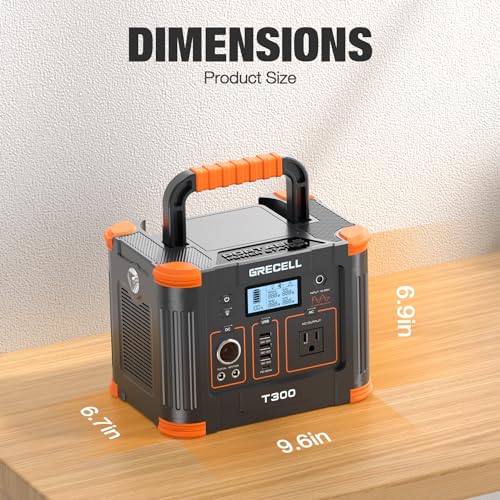 GRECELL Portable Power Station 330W 288Wh Solar Generator Fast Charging Emergency Power Backup Battery UPS for Home Outage RV/Van Road Trip Camping - Image 2