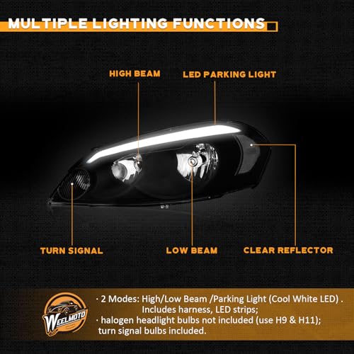 WEELMOTO LED DRL Headlights for 2006-2013 Chevy Impala Review - Image 6