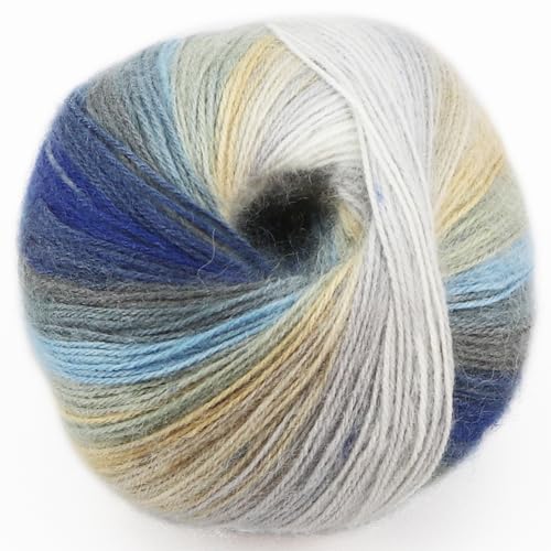 Caprice- hilo de lana fantasía multicolor, lana merino/mohair, hilo de tejer, hilo de ganchillo (100 gr/ovillo ; 24 colores) (empresa española/envío desde España) (18)