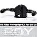 Hypertune Billet Aluminum Oil Filter Relocation Kit AN12 Oil Braided Hose Adapter 1/8NPT Block-Off 13/16