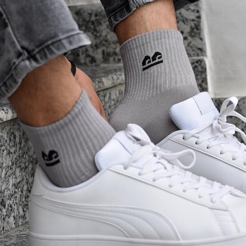 Image of Bamboo Sports Socks for Men | Ankle Length Low Cut Premium Material | Odour-Free, Breathable & Durable | Padded Base & Anti-bacterial | 3X Softer than Cotton Socks | 3Pk Multicolor