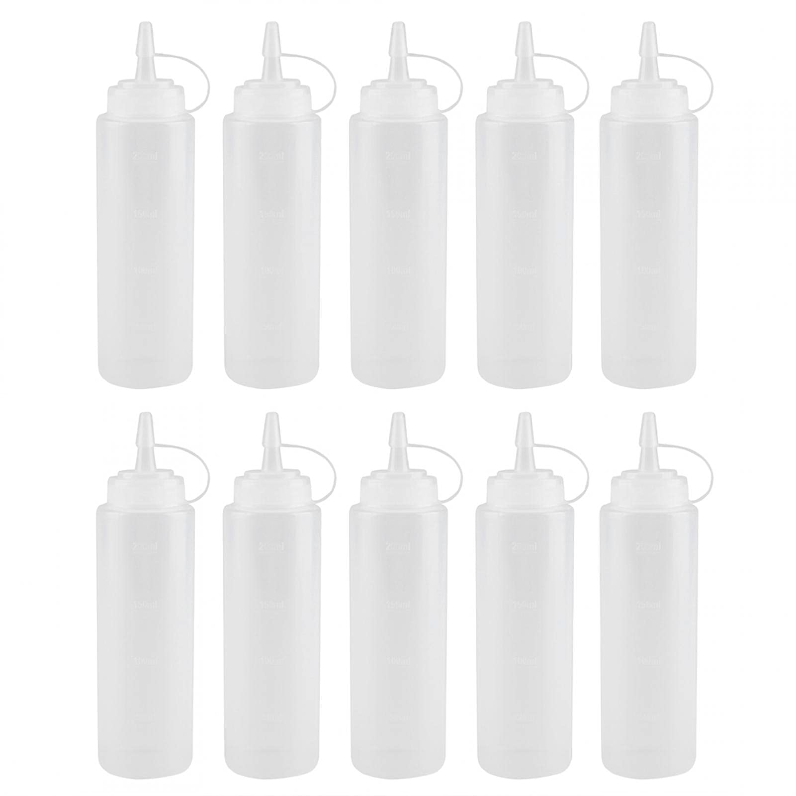 Tomatensaus Knijpfles Saladedressing Dispenser Keukengereedschap 6 Stuks 480 Ml Transparante Container