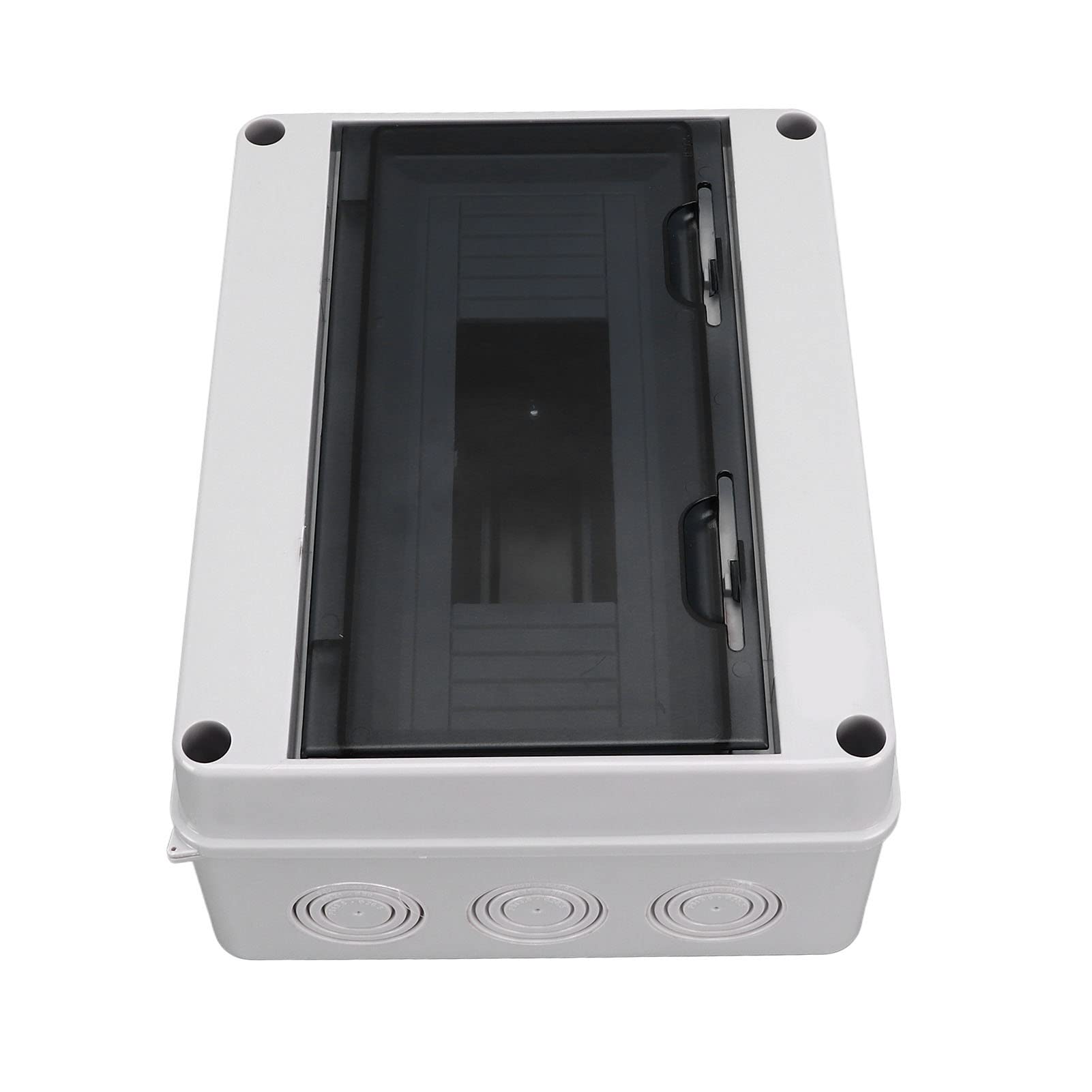 Scatola di distribuzione impermeabile IP65 a 12 vie, scatola di giunzione elettronica in plastica con coperchio trasparente, custodia resistente alle intemperie in ABS+PC per