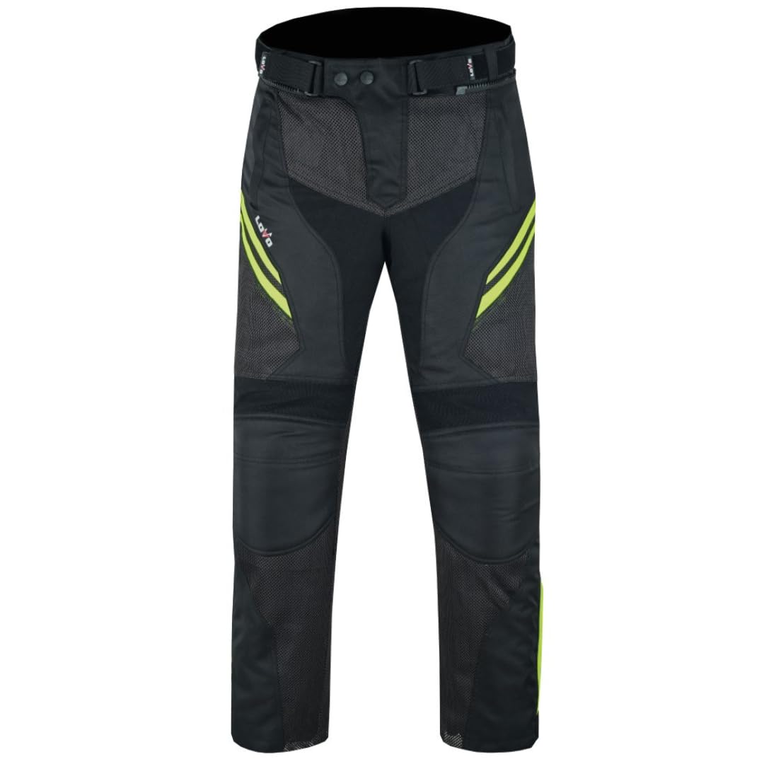 LOVO - Pantalon Moto Verano Unisex con Diseño Ventilado - Pantalones de Motociclismo para Hombre y Mujer - Ropa Moto Segura y Transpirable - Refuerzos en Rodillas y Caderas - Alta Durabilidad