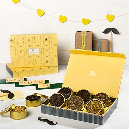 VAHDAM, Thee Cadeau Set - GLOW, 6 Theesoorten in een Monster Box | OPRAH'S FAVORIETE THEE 2019-100% Natuurlijke Ingrediënten - Verjaardagscadeau voor Vrouwen | Geschenk voor Mama of Oma | Theesets - Image 4