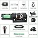 TYT 3500 lb ATV Winch, 12V DC Electric Winch with Wireless Remote and Wired Switch, 7/32