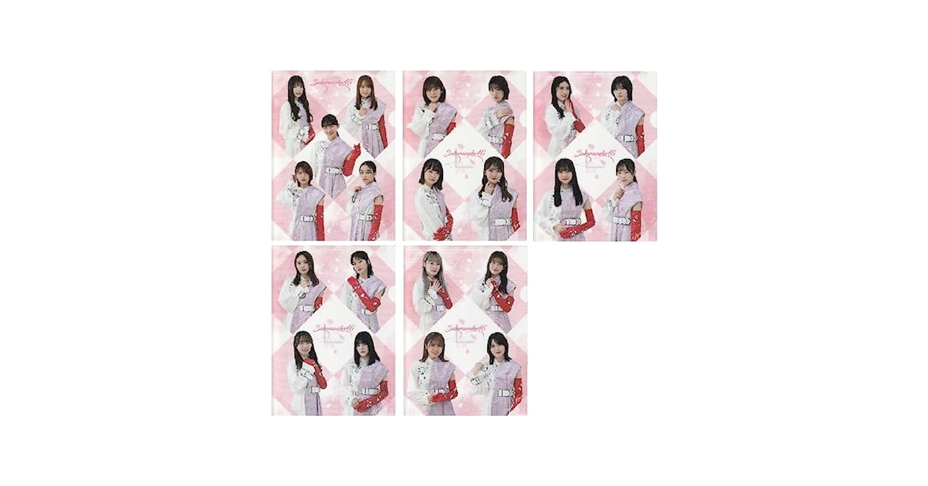 Amazon.co.jp: 櫻坂46 クリアファイル 全5種類(各1) 5枚