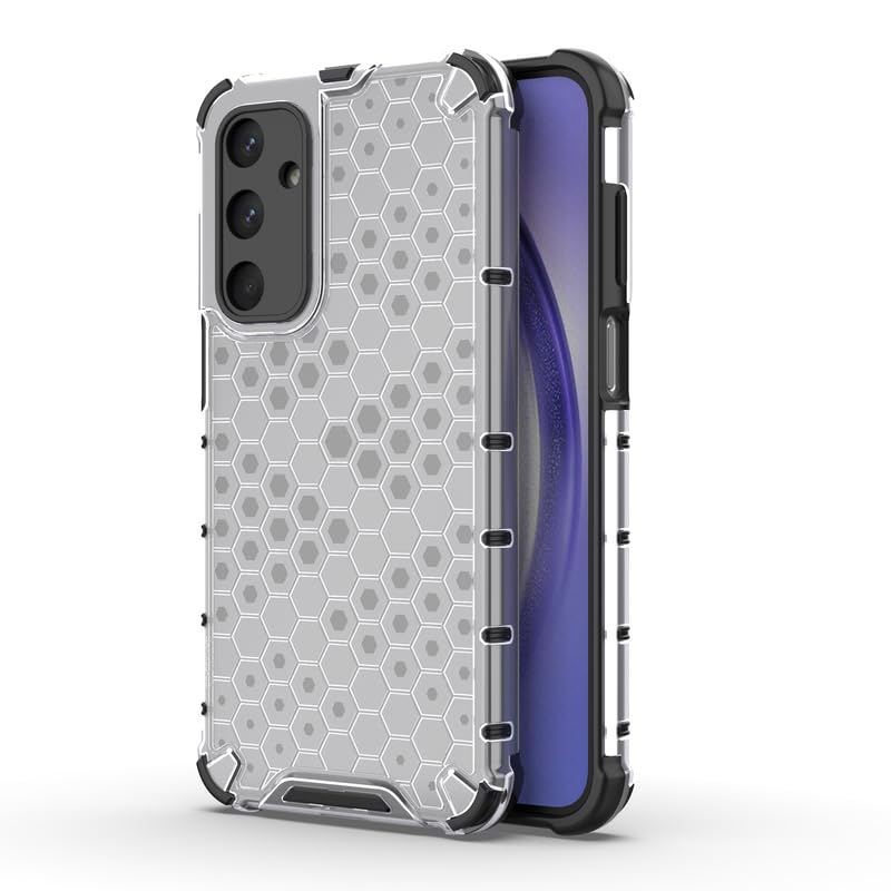 Image of Plastic Bumper Back Case Cover for Samsung Galaxy M35 5G (Transparent)