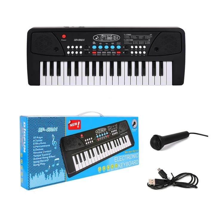 Cable World Piano Keyboard with 37 Keys Piano for Kids, Educational Musical Toy and Electronic Piano with Microphone