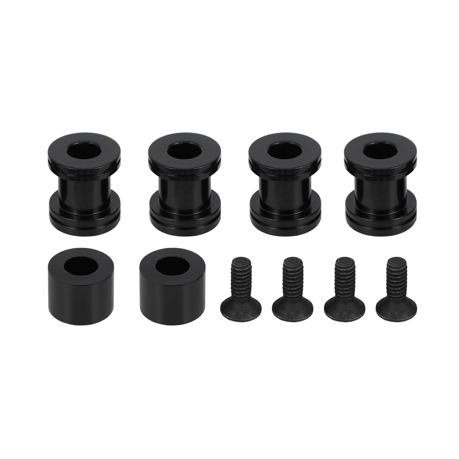Motorrad 4 Docking Hardware Kits Motorrad Docking Points Sissy Bar Gepäckträger Für Touring Street Glide Electra Glide Road Glide Road King 2009-2024 Schwarz