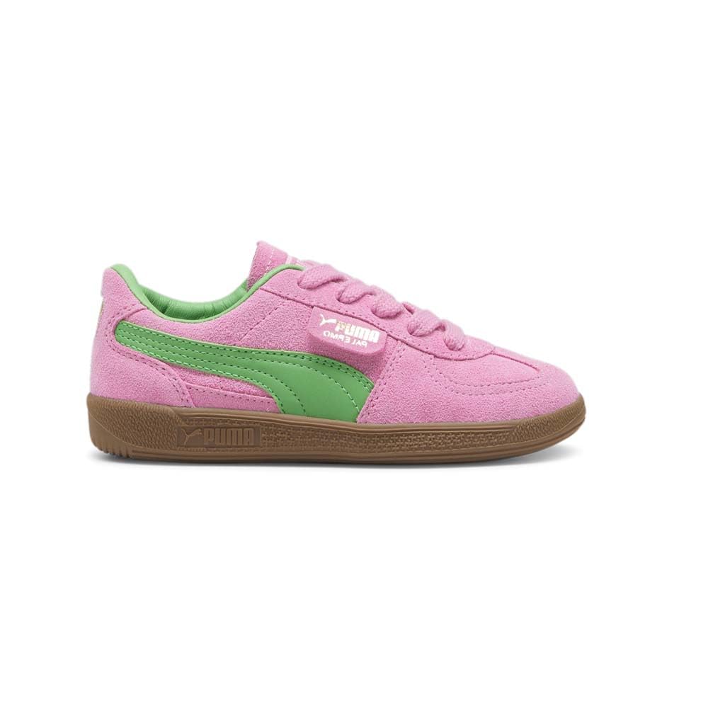 Kids Girls Palermo Lace Up Sneakers Shoes Casual - Pink