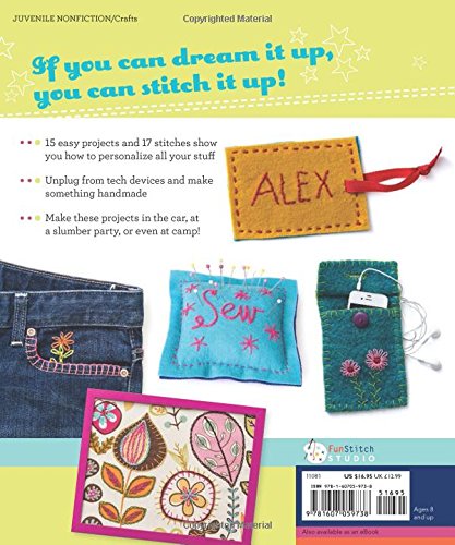 The Amazing Stitching Handbook for Kids: 17 Embroidery Stitches • 15 Fun & Easy Projects - Thumbnail 2