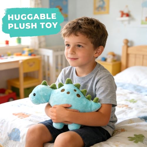BenBen Dinosaur Stuffed Animal, 13” Dino Plush Toys, Cute Plushies Stuff for Kids, Stegosaurs, Baby Shower, Christmas, Birthday Gifts, Easter Decorations, Blue - image 6