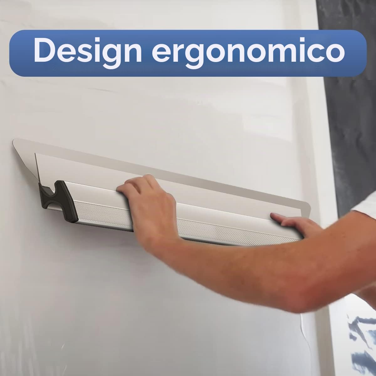 Spatola Stucco Kit con Pale Sostituibili e Maniglia di Estensione | Spatola di Finitura Kit con Maniglia di Estensione,Raschietto Professionale per Cartongesso per il Livellamento del Profilo