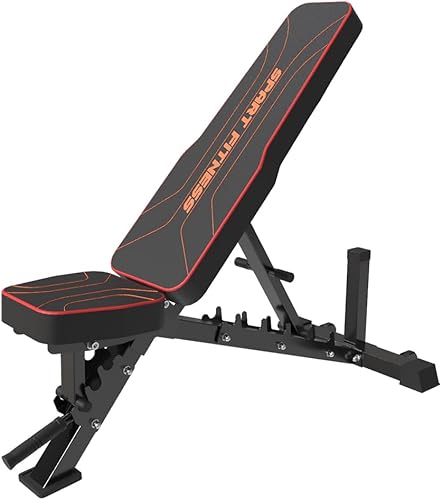 SPART Banco de pesas ajustable, capacidad de peso de 1500 libras, juego de prensa de banco de entrenamiento profesional para entrenamiento de fuerza