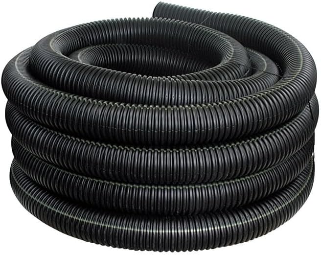 Advanced Drainage Systems 06510100 6" x 100' Solid Singlewall Corrugated Pipe - HDPE Soil-Tight Drainage Solution