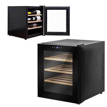 ワインセラー 16本収納 静音 半導体冷却 PSE認証 LEDデジタル温度表示 ワインセラー 16本収納 静音 半導体冷却 PSE認証 LEDデジタル