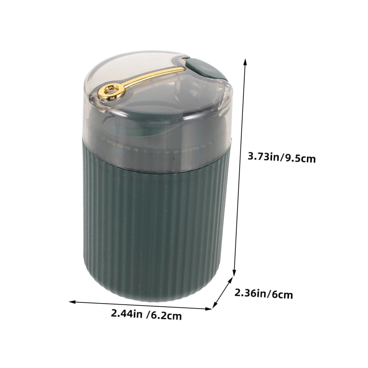 SOLUSTRE 2pcs Portable Toothpick Holder Press Type Dispenser for Kitchen Dining Table Toothpick Container Easy to Use and Stylish Design