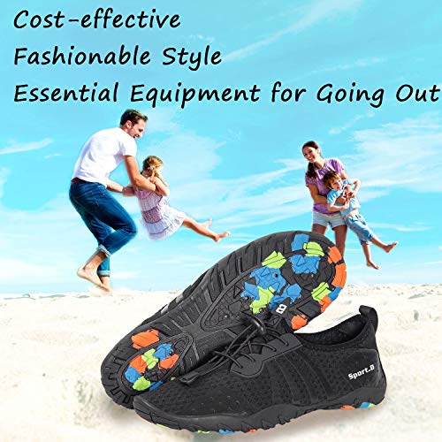 Image of YALOX Water Shoes Men's Women's Swim Shoes Outdoor Beach Barefoot Quick-Dry Aqua Pool Socks Swimming Yoga Surfing Exercise