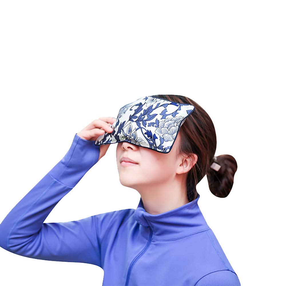 Lavender Eye Pillow - Hot Cold Aromatherapy during Yoga, Sleeping, Stress, Relaxation. Gifts for Women, Nurses, Doctors, Coworkers, Christmas