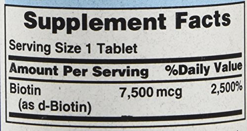 Puritan's Pride Biotina 7500 mcg