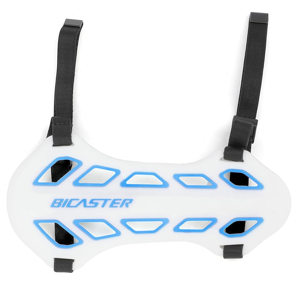 FQH 1pc Archery Arm Guard Silicone Soft Comfortable Archer's Training Shooting Target Hunting Bow Arrow Armguard Protection (White-Blue)